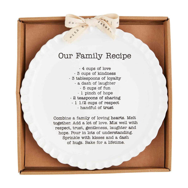 Family Recipe Plate