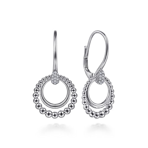 Bujukan White Sapphire Drop Earrings