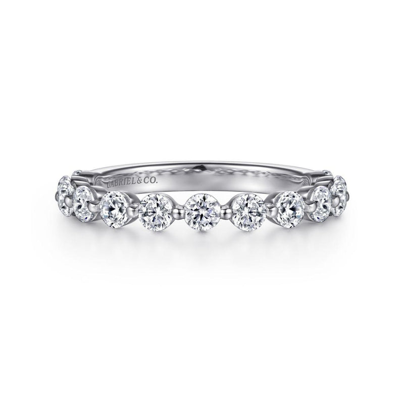 Single Prong Diamond Anniversary Band