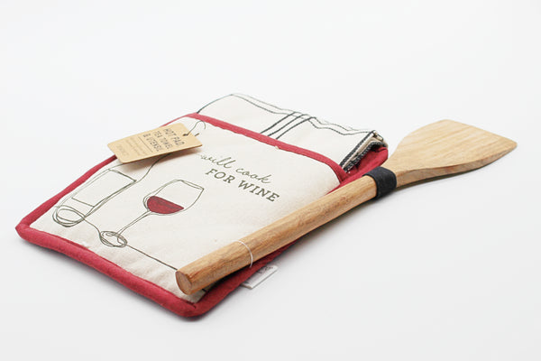 Cook For Wine Hot Pad Set