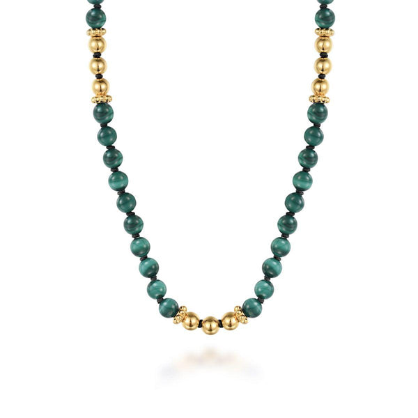 Malachite Beaded Necklace