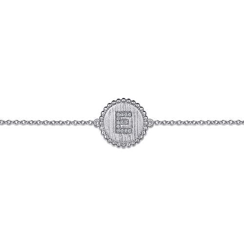 Gabriel & Co. Bujukan "E" Initial Bracelet