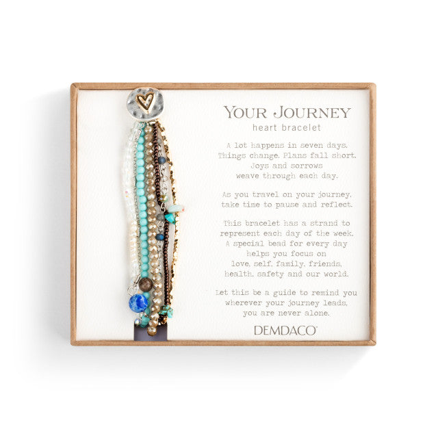 Your Journey Beaded Love Bracelet - Turquoise