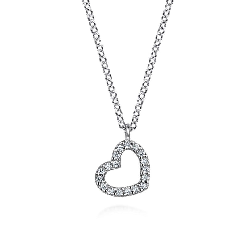 Diamond Heart Pendant Necklace