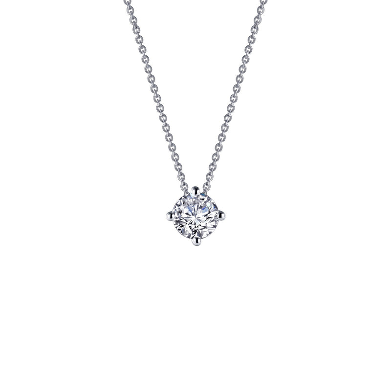 Simulated Diamond Solitaire Necklace