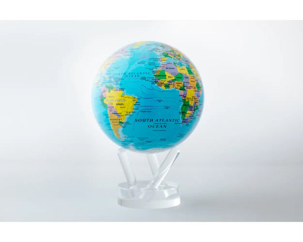 4.5" Political Map Blue Globe