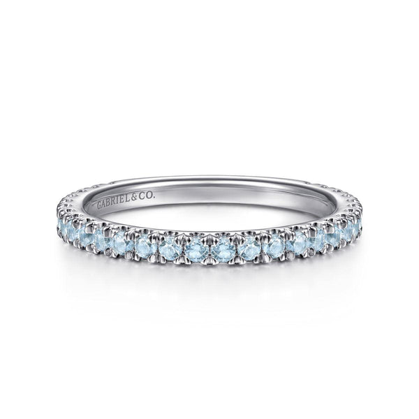 Sky Blue Topaz Stackable Ring