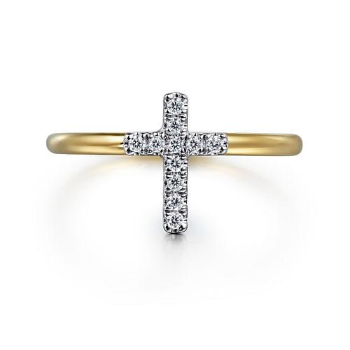 Ladies Diamond Cross Ring