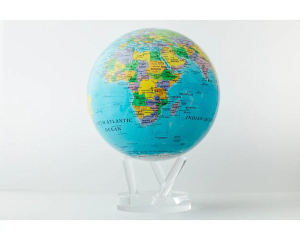 8.5" Blue Political Map Globe