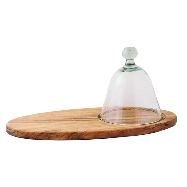 Long Oval Cheese Board And Dome