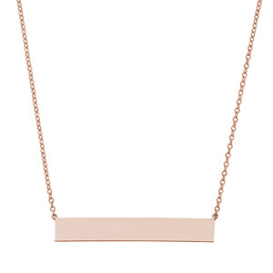 14K Bar Necklace