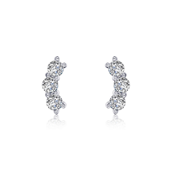 3 Stone Bar Earrings