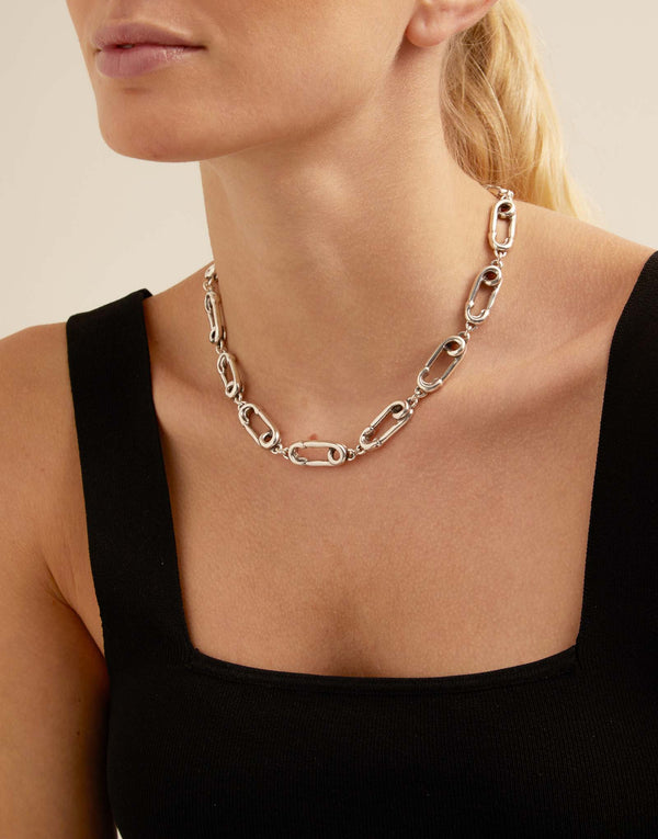 UnoDe50 Safety Pin Necklace