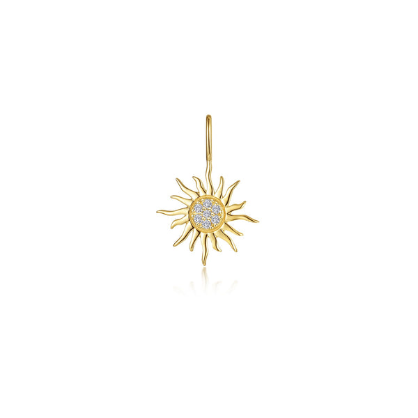 Gold Tone Golden Sun Pendant