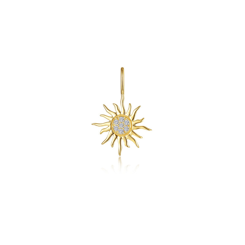 Gold Tone Golden Sun Pendant