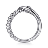 Sterling Silver Bujukan Interlocking Wide Band Ring