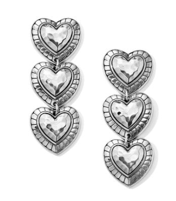 Brighton Big Sky Heart Post Drop Earrings