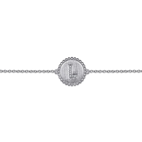 Diamond Bujukan "L" Initial Bracelet