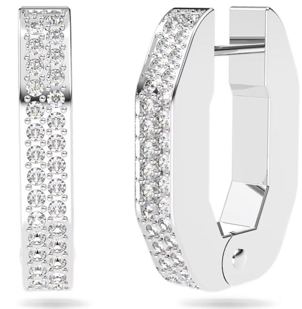 Swarovski Dextera Octagon Hoop Earrings