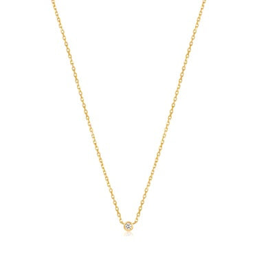 Single Bezel Diamond Necklace